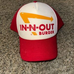In-N-Out Burger Red and White Cap